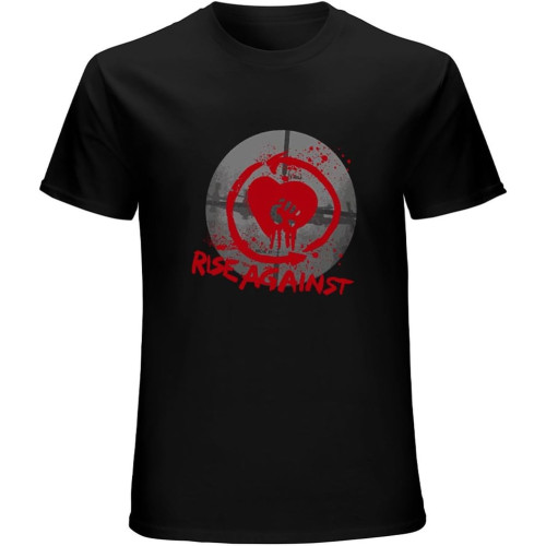 Rise Against Watermark Locked On Target' Men's T-Shirt Black Rise Against Watermark Locked On Target' Men's T-Shirt Black