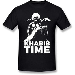Male Khabib Nurmagomedov Time Eagle T-Shirt Black Male Khabib Nurmagomedov Time Eagle T-Shirt Black
