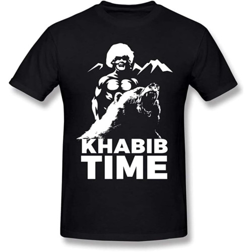 Male Khabib Nurmagomedov Time Eagle T-Shirt Black