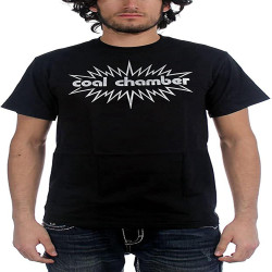 Coal Chamber Mens Burst Logo T Shirt Black Coal Chamber Mens Burst Logo T Shirt Black