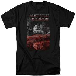 Men's The Amityville Horror Cold Blood T Shirt Horror Movie Retro Tee Black Men's The Amityville Horror Cold Blood T Shirt Horror Movie Retro Tee Black