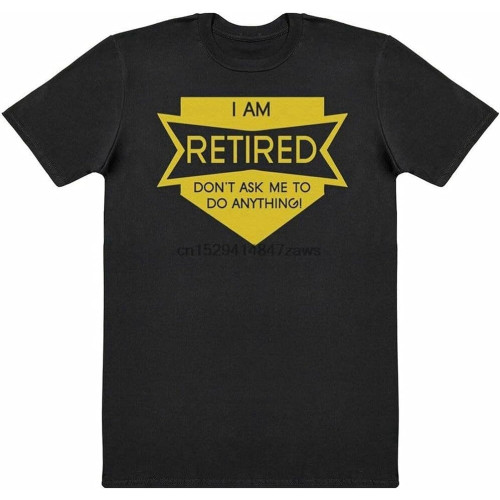 I Am Retired - Mens T-Shirt Black
