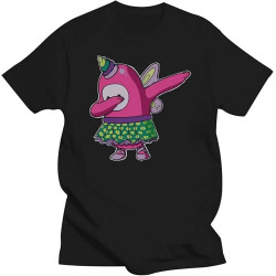 Men's Fairy Fall Guy Character Inspired Funny T-Shirt Black