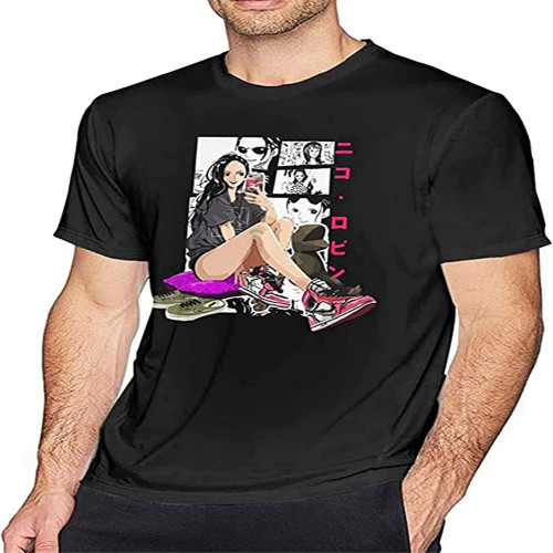 Men's Short Sleeve Casual Comfortable Round Neck Mens T Shirts Black Men's Short Sleeve Casual Comfortable Round Neck Mens T Shirts Black