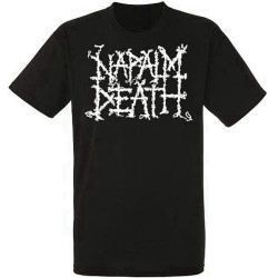 Napalm Death Logo Black T-Shirt Rock Band Shirt