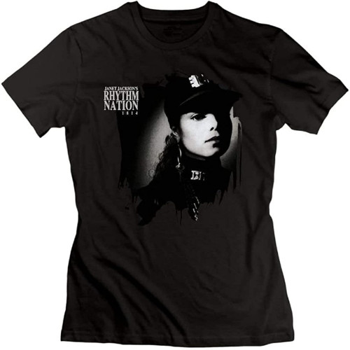 Ronaldamaurer Women's Janet Jackson Rhythm Nation 1814 Fashion Cool Cotton T Shirt Ronaldamaurer Women's Janet Jackson Rhythm Nation 1814 Fashion Cool Cotton T Shirt