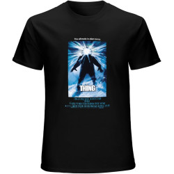 Retro John Carpenter's The Thing Inspired Direct to Garment Printed Tshirt Black Retro John Carpenter's The Thing Inspired Direct to Garment Printed Tshirt Black