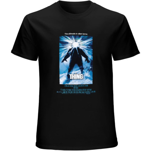 Retro John Carpenter's The Thing Inspired Direct to Garment Printed Tshirt Black Retro John Carpenter's The Thing Inspired Direct to Garment Printed Tshirt Black