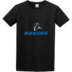 Fashion T-Shirts Boeing Aircraft Logo Airplane Black