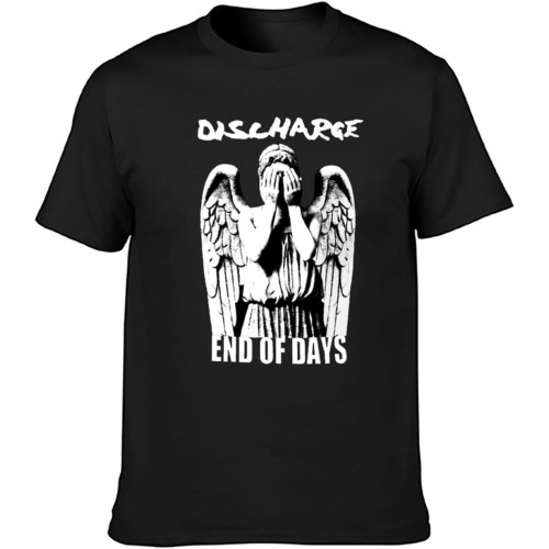 Men's T-Shirts Discharge End of Days Black Men's T-Shirts Discharge End of Days Black