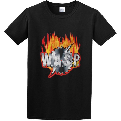 Short T-Shirt W.A.S.P. - Sawblade Logo Black Short T-Shirt W.A.S.P. - Sawblade Logo Black
