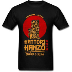 100% Cotton Fabric Men Short Sleeve Hattori Hanzo Top T-Shirts Casual Tees O Neck T Shirts Drop Shipping