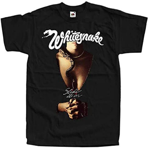 Whitesnake - Slide It in V1 T Shirt Black Whitesnake - Slide It in V1 T Shirt Black