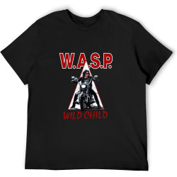 Unisex T-Shirt W.A.S.P. Wild Black Unisex T-Shirt W.A.S.P. Wild Black
