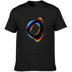 Adult T-Shirts Wonky Orbital Black Adult T-Shirts Wonky Orbital Black