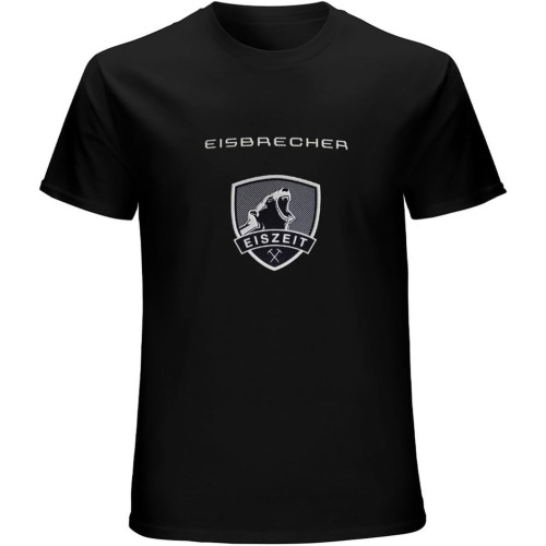 Eisbrecher Eiszeit Tee Shirt Men Ground Neck Black Eisbrecher Eiszeit Tee Shirt Men Ground Neck Black
