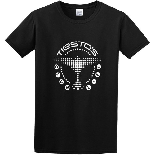 Tiesto Launches The Clublife in Ear Headphones Series Cotton Shirt Men's T Shirt Black