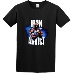 Men's T-Shirts Ct Fletcher Iron Addict Vol Ii Fashion Black