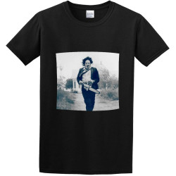 Men's T-Shirts Texas Chainsaw Massacre Leatherface Running Black Men's T-Shirts Texas Chainsaw Massacre Leatherface Running Black