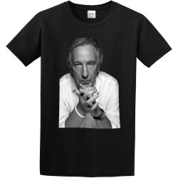 Men's T-Shirts Gaowee Woalan Sidney Patrick Alan Rickman Art Black