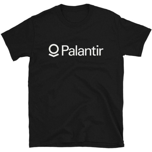 Short Sleeve Palantir Logo T-Shirt Big Data Analytics Stock Investor Trader Tee Shirt Top T Shirt