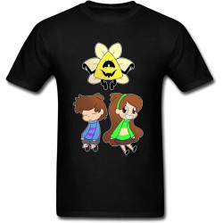 Fantasy Undertale Flowley and Gravity Falls Men'S T Shirt Fantasy Undertale Flowley and Gravity Falls Men'S T Shirt