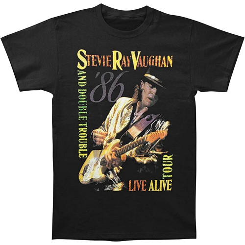 Stevie Ray Vaughn Men's Live Alive Tour T-Shirt Stevie Ray Vaughn Men's Live Alive Tour T-Shirt