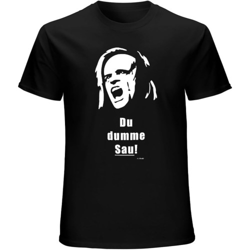 Klaus Kinski - sow T-Shirt Slim fit t Shirts for Men Black