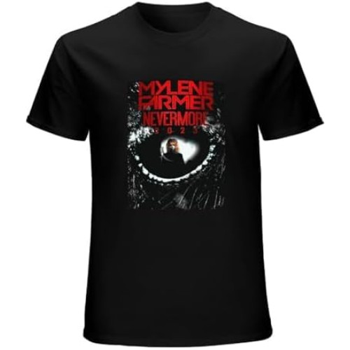 Mylene Farmer Nevermore, Mylene Farmer, Mylene Farmer 2023, mylène Farmer 2022 for a Boy Mens Clothing Short-Sleeve T-Shirt Black