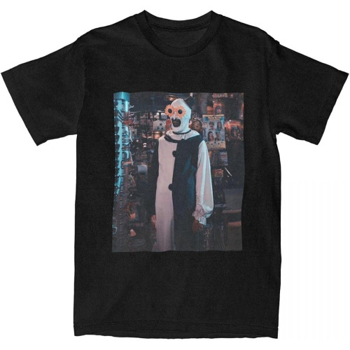 Men T-Shirts Terrifier 2 Casual Cotton Tee Shirt Short Sleeve Horror Movie Art The Clown T Shirt Crew Neck Tops Black Men T-Shirts Terrifier 2 Casual Cotton Tee Shirt Short Sleeve Horror Movie Art The Clown T Shirt Crew Neck Tops Black