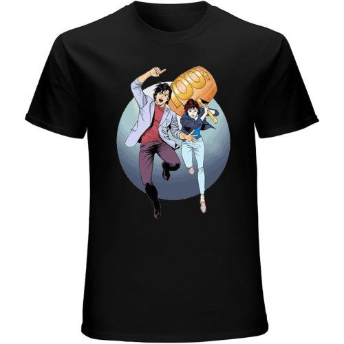 Summer City Alias Nicky Larson 100 Tonnes Cotton City Ofertas Short Sleeve T-Shirt Black Summer City Alias Nicky Larson 100 Tonnes Cotton City Ofertas Short Sleeve T-Shirt Black