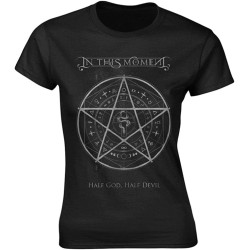 in This Moment ' Pentacle ' Fitted Tee Round Neck Unisex Tops Men's 100% Cotton Short-Sleeve T-Shirts