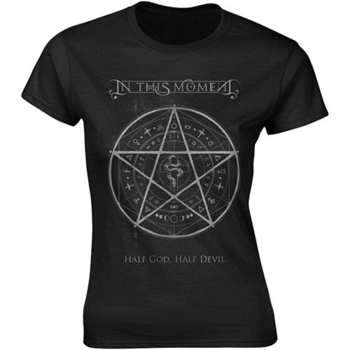 in This Moment ' Pentacle ' Fitted Tee Round Neck Unisex Tops Men's 100% Cotton Short-Sleeve T-Shirts in This Moment ' Pentacle ' Fitted Tee Round Neck Unisex Tops Men's 100% Cotton Short-Sleeve T-Shirts