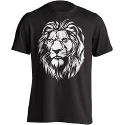 Lion Short-Sleeve King of The Jungle Lion Head Tee New Tee Round Neck Unisex Tops Men's 100% Cotton Short-Sleeve T-Shirts Lion Short-Sleeve King of The Jungle Lion Head Tee New Tee Round Neck Unisex Tops Men's 100% Cotton Short-Sleeve T-Shirts