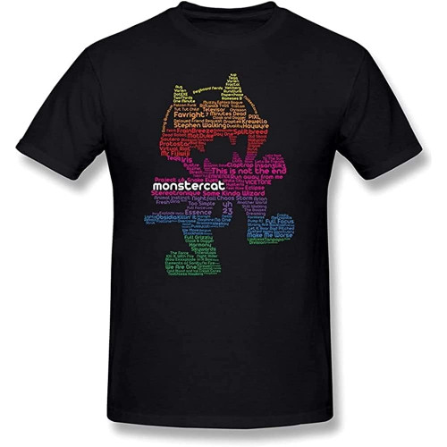 Men ' s Monstercat Logo Tee Round Neck Unisex Tops Men's 100% Cotton Short-Sleeve T-Shirts Men ' s Monstercat Logo Tee Round Neck Unisex Tops Men's 100% Cotton Short-Sleeve T-Shirts