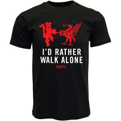 I ' d Rather Walk Alone Funny Gifts for Adults Tee Top Cool Mens Tee Round Neck Unisex Tops Men's 100% Cotton Short-Sleeve T-Shirts