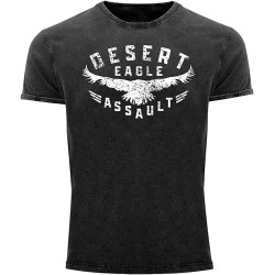 Herren Vintage Shirt Adler Aufschrift Desert Eagle Assault Printshirt Tee Round Neck Unisex Tops Men's 100% Cotton Short-Sleeve T-Shirts Herren Vintage Shirt Adler Aufschrift Desert Eagle Assault Printshirt Tee Round Neck Unisex Tops Men's 100% Cotton Short-Sleeve T-Shirts