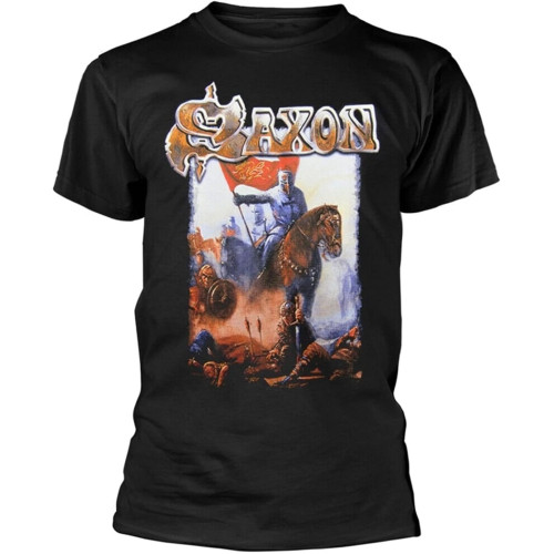 Saxon Crusader Tee Round Neck Unisex Tops Men's 100% Cotton Short-Sleeve T-Shirts Saxon Crusader Tee Round Neck Unisex Tops Men's 100% Cotton Short-Sleeve T-Shirts