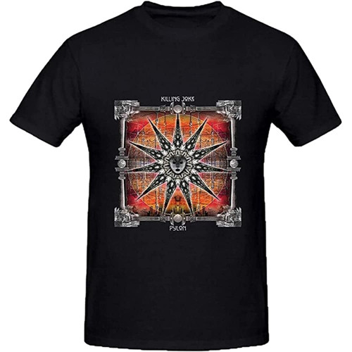 Killing Joke Pylon Tee Round Neck Unisex Tops Men's 100% Cotton Short-Sleeve T-Shirts Killing Joke Pylon Tee Round Neck Unisex Tops Men's 100% Cotton Short-Sleeve T-Shirts