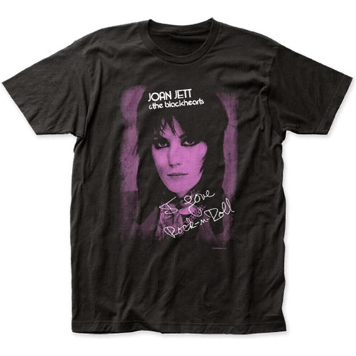 Joan Jett & The Blackhearts I Love Rock- ' n-Roll Black Tee Round Neck Unisex Tops Men's 100% Cotton Short-Sleeve T-Shirts Joan Jett & The Blackhearts I Love Rock- ' n-Roll Black Tee Round Neck Unisex Tops Men's 100% Cotton Short-Sleeve T-Shirts
