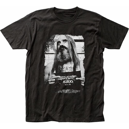 Devils Rejects Otis Mugshot Horror Movie Tee Round Neck Unisex Tops Men's 100% Cotton Short-Sleeve T-Shirts Devils Rejects Otis Mugshot Horror Movie Tee Round Neck Unisex Tops Men's 100% Cotton Short-Sleeve T-Shirts