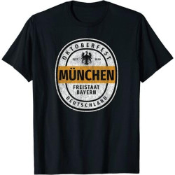 Oktoberfest Deutschland German B33r Festival Design Tee Round Neck Unisex Tops Men's 100% Cotton Short-Sleeve T-Shirts Oktoberfest Deutschland German B33r Festival Design Tee Round Neck Unisex Tops Men's 100% Cotton Short-Sleeve T-Shirts
