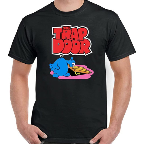 The Trap Door Graphic Tee Round Neck Unisex Tops Men's 100% Cotton Short-Sleeve T-Shirts The Trap Door Graphic Tee Round Neck Unisex Tops Men's 100% Cotton Short-Sleeve T-Shirts