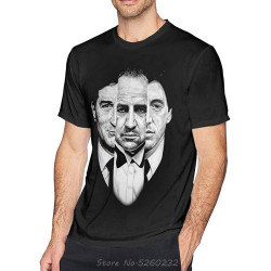 Godfather Trilogy - Godfather Awesome Tee Round Neck Unisex Tops Men's 100% Cotton Short-Sleeve T-Shirts Godfather Trilogy - Godfather Awesome Tee Round Neck Unisex Tops Men's 100% Cotton Short-Sleeve T-Shirts