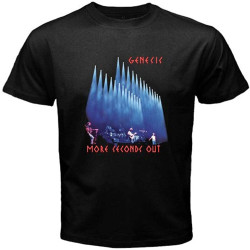 Genesis More Seconds Out Rock Band Legend Tee Round Neck Unisex Tops Men's 100% Cotton Short-Sleeve T-Shirts Genesis More Seconds Out Rock Band Legend Tee Round Neck Unisex Tops Men's 100% Cotton Short-Sleeve T-Shirts