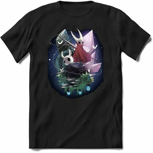 Hollow Knight Unisex Merch for Men Teen Tee Round Neck Unisex Tops Men's 100% Cotton Short-Sleeve T-Shirts Hollow Knight Unisex Merch for Men Teen Tee Round Neck Unisex Tops Men's 100% Cotton Short-Sleeve T-Shirts