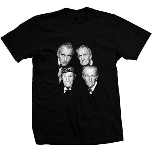 Horror Stars - Peter Cushing Tee Round Neck Unisex Tops Men's 100% Cotton Short-Sleeve T-Shirts Horror Stars - Peter Cushing Tee Round Neck Unisex Tops Men's 100% Cotton Short-Sleeve T-Shirts