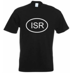 ISR Israel Printed Design Shirt Fun Print Design Tee Round Neck Unisex Tops Men's 100% Cotton Short-Sleeve T-Shirts ISR Israel Printed Design Shirt Fun Print Design Tee Round Neck Unisex Tops Men's 100% Cotton Short-Sleeve T-Shirts