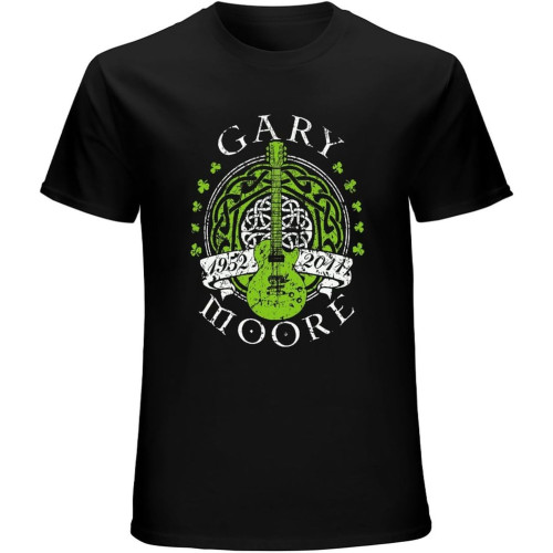 Men's Tee Gary Moore Guitar T-Shirt - Direct from Stockist Black