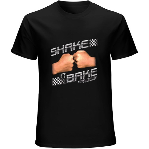 Talladega Nights Shake n Bake Fist Bump Men's T-Shirt Ricky Bobby Comedy Will F Black Talladega Nights Shake n Bake Fist Bump Men's T-Shirt Ricky Bobby Comedy Will F Black